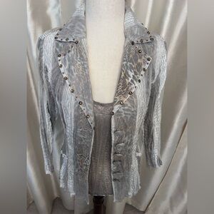 Alberto Makali Silver Blazer and Camisole SizeS/M EUC